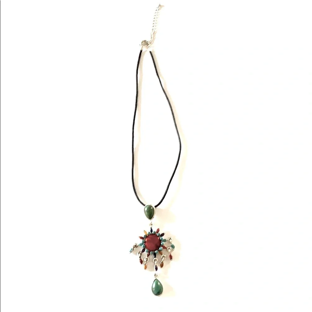 Western Bohemian Jeweled Sunshine necklace choker